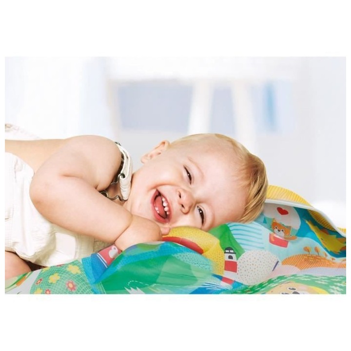 Tapis Matelassé (135x90cm) - Tapis d'Eveil - Tapis Baby Friends - Cle