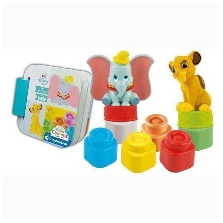 Coffret Disney Classics Clemmy - Disney Baby - Clementoni - 6 cubes -