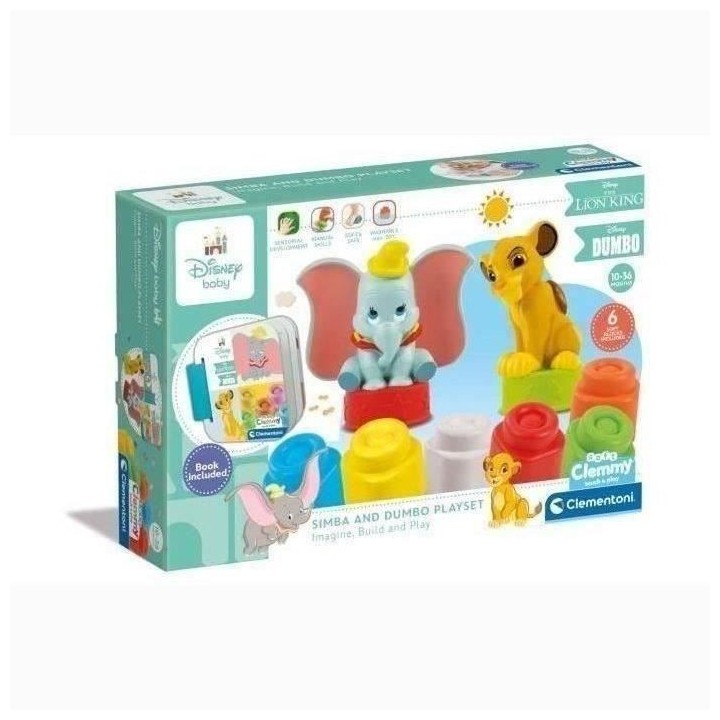 Coffret Disney Classics Clemmy - Disney Baby - Clementoni - 6 cubes -