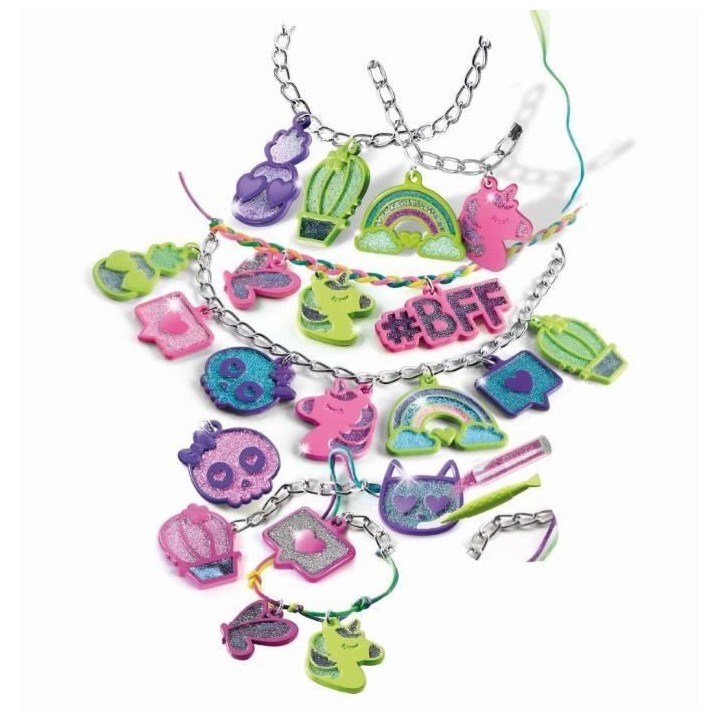 Clementoni - Crazy Chic - Coffret création colliers bracelets avec pe