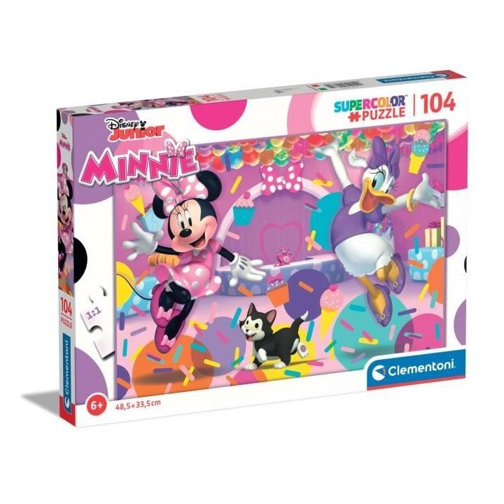 Clementoni - Puzzle enfant - Minnie - 104 pieces - 6 ans et plus - Fab