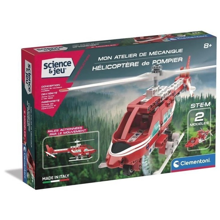 Clementoni - Science et Jeu - Mon atelier mécanique - Hélicoptere de
