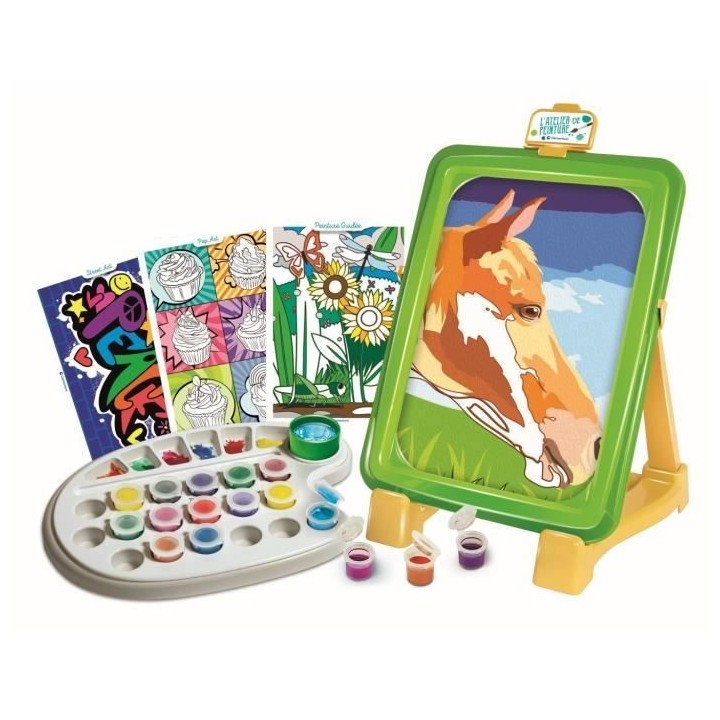 CLEMENTONI - L'atelier de peinture - 12 modeles a peindre - Pour enfan