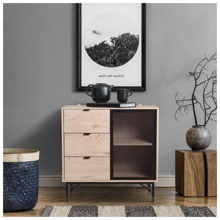 Meuble de rangement avec 1 porte et 3 tiroirs - VENTURY