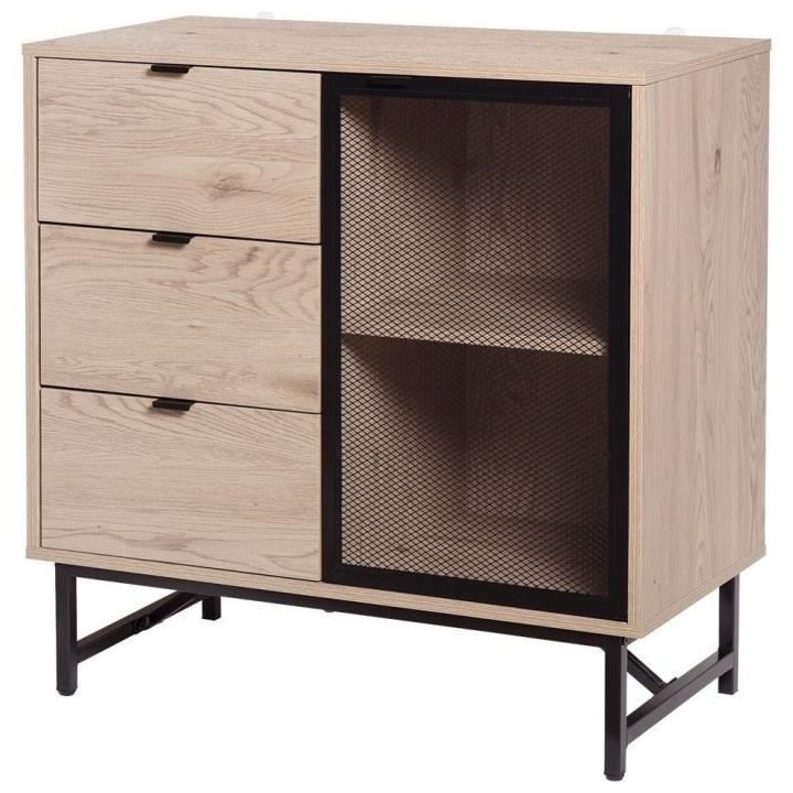 Meuble de rangement avec 1 porte et 3 tiroirs - VENTURY