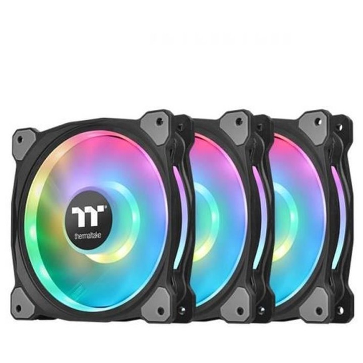 THERMALTAKE Riing Duo 12cm RGB TT Premium (Pack de 3) - Ventilateur 12
