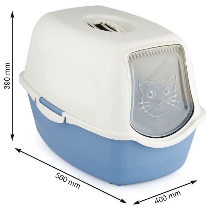 Maison de toilette - ROTHO - Bleu & Blanc (PP Recyclé)