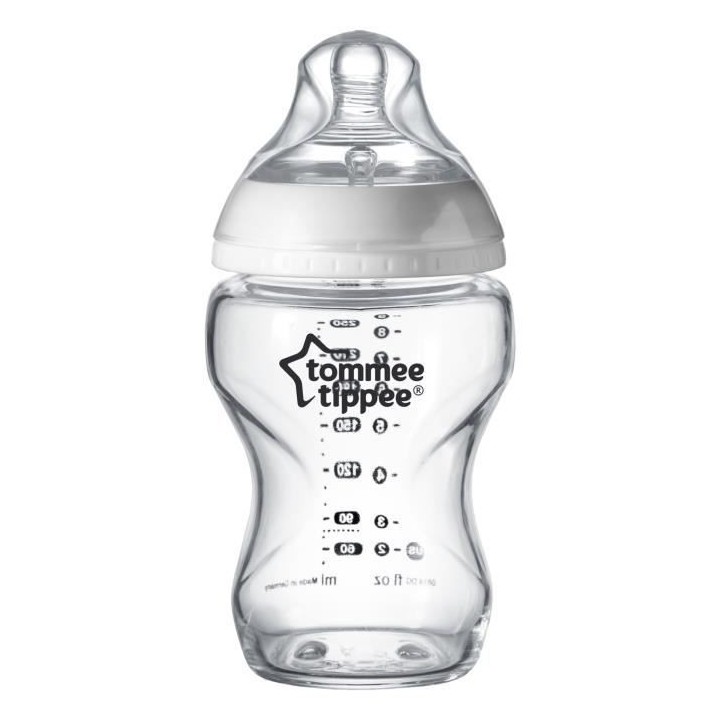 TOMMEE TIPPEE Biberon en Verre Closer to Nature, 250ml