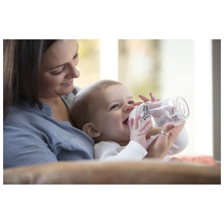 TOMMEE TIPPEE Biberon en Verre Closer to Nature, 250ml