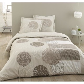 VISION Parure de couette Adele - 100% coton - 1 housse de couette 220