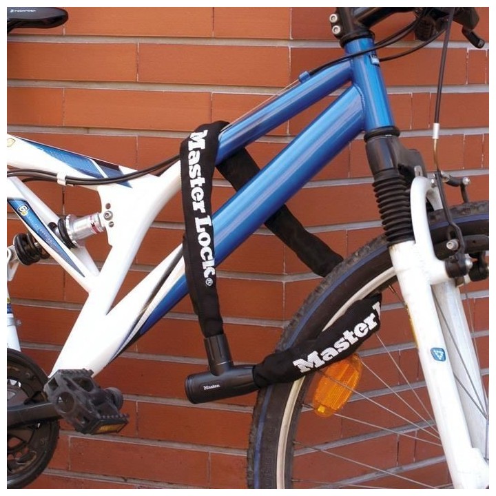 Chaîne Antivol Vélo - MASTER LOCK - 90 cm de longueur - Acier cémen