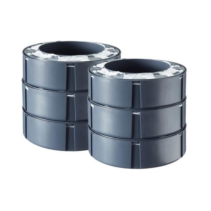 TOMMEE TIPPEE Lot de 6 Recharges Poubelle a Couches Simplee, Protectio