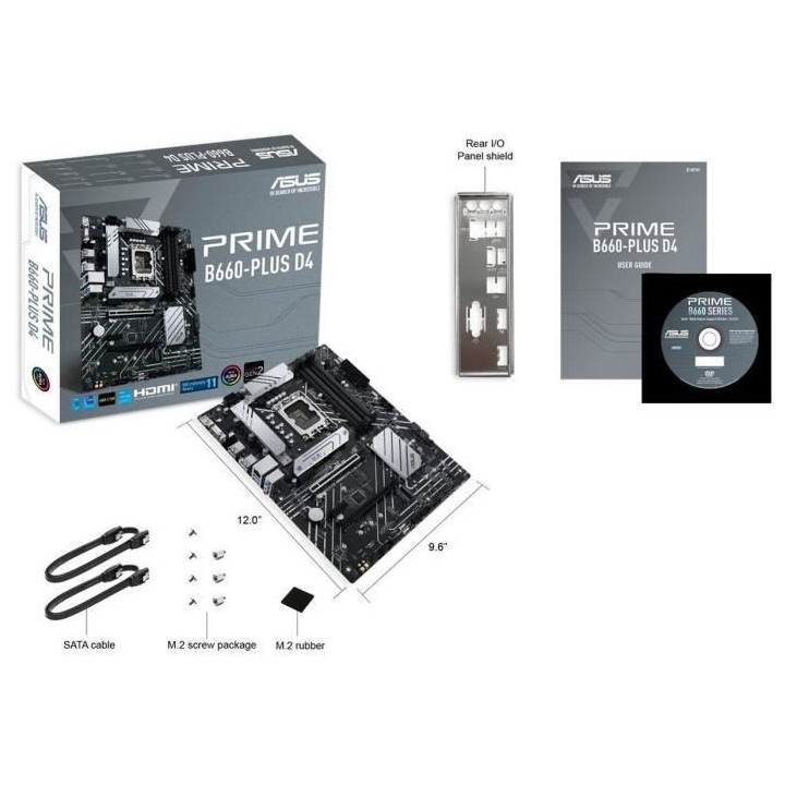 Carte Mere - ASUS - PRIME B660-PLUS D4 - (90MB18X0-M0EAY0)