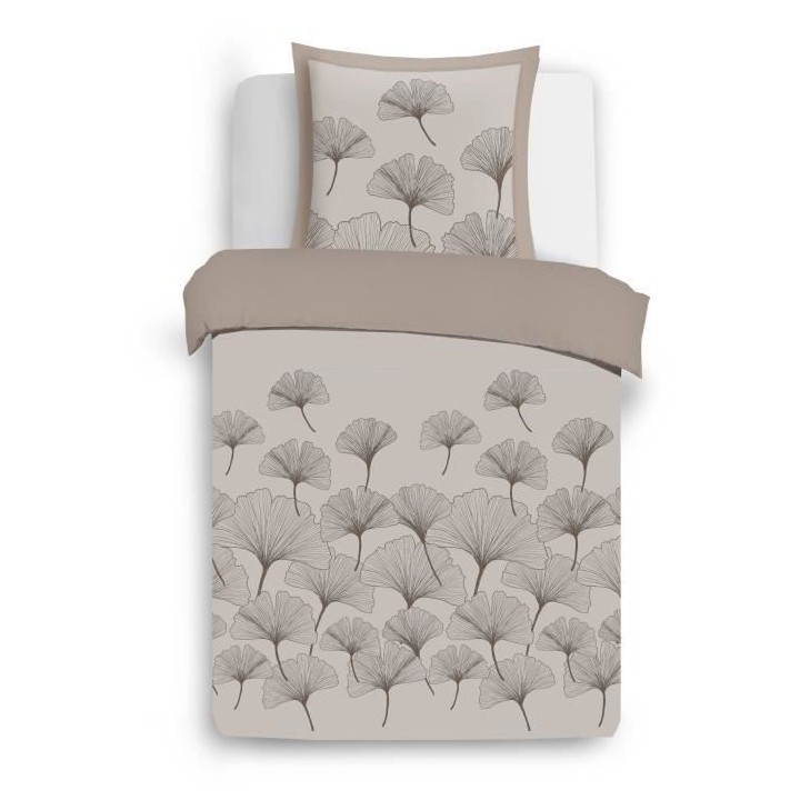 Parure Housse de couette - VISION - Ginko - Parure réversible - 140 x