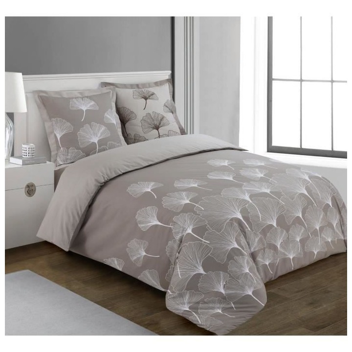Parure Housse de couette - VISION - Ginko - Parure réversible - 140 x
