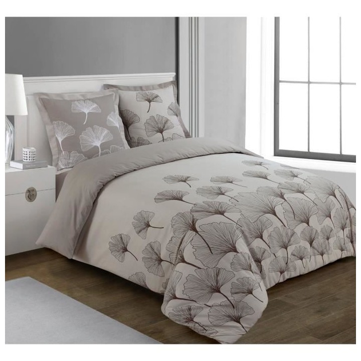 Parure Housse de couette - VISION - Ginko - Parure réversible - 140 x