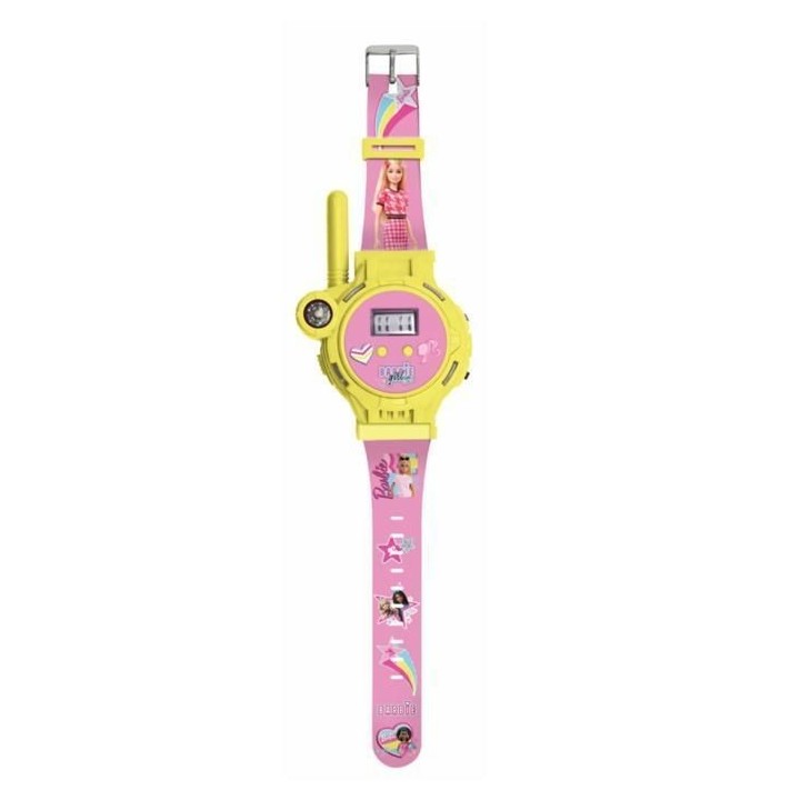 Montre digitale Barbie avec fonction talkie-walkie portée jusqu'a 200