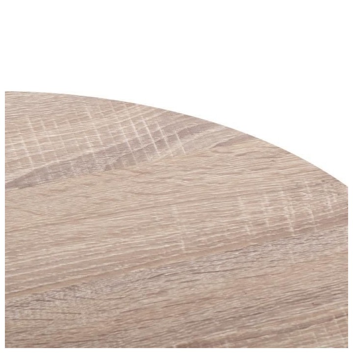 Table basse - Structure métal finition epoxy - Verre trempé et pieds