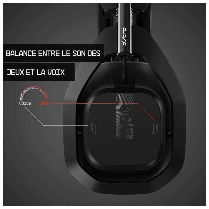 Casque Gamer - Sans fil - Logitech G - A50 - PS5, PS4, PC, MAC - Noir/