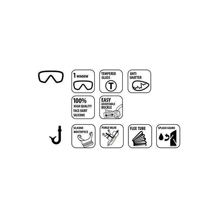 Set de plongée - SCHILDKRÖT - BARBADOS - Junior