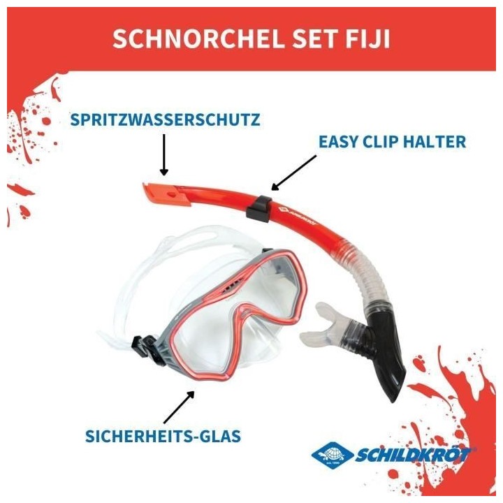Set de Plongée - SCHILDKRÖT - Masque et Tuba - Taille Unique - FIJI