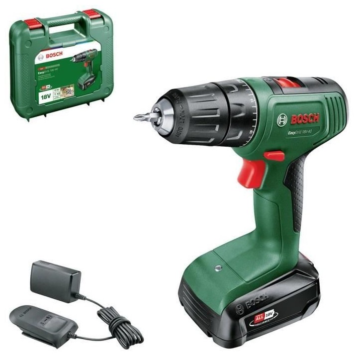 Perceuse visseuse Bosch EasyDrill 18V-40 (+1xbatterie 2,0Ah) + chargeu