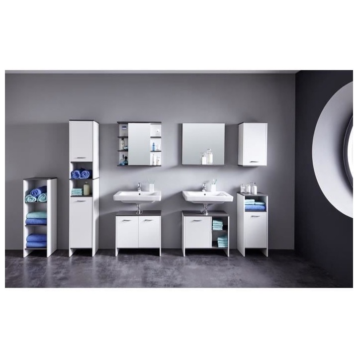 trendteam smart living Armoire de toilette avec beaucoup d'espace d'ra