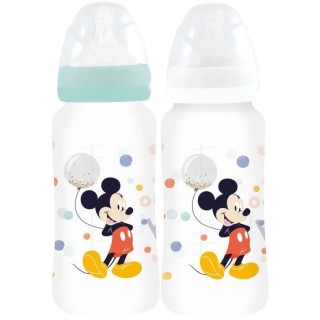 Lot de 2 biberons THERMOBABY MICKEY COOL - 360ml - Anti coliques - Dé