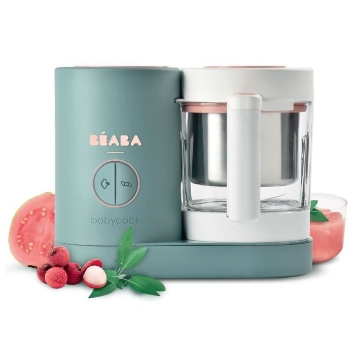 BEABA, Babycook Néo Robot Cuiseur Bébé 6 en 1, Made in France, Euca
