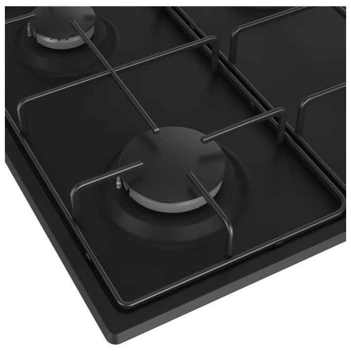 Table de cuisson a gaz - BEKO - 4 feux - 60 cm - HIGG64123SB