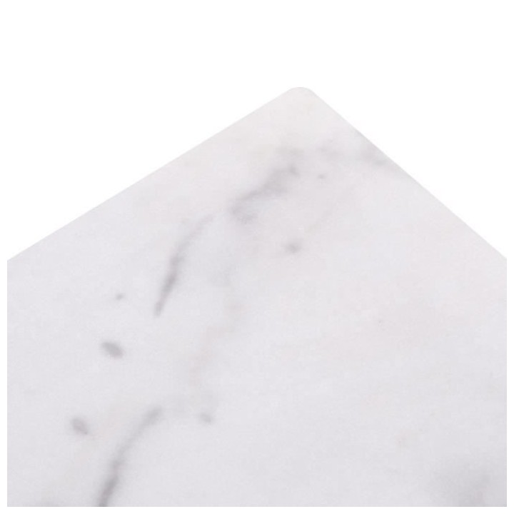 Table basse rectangulaire MARCO - Métal et plateau en verre- Décor m