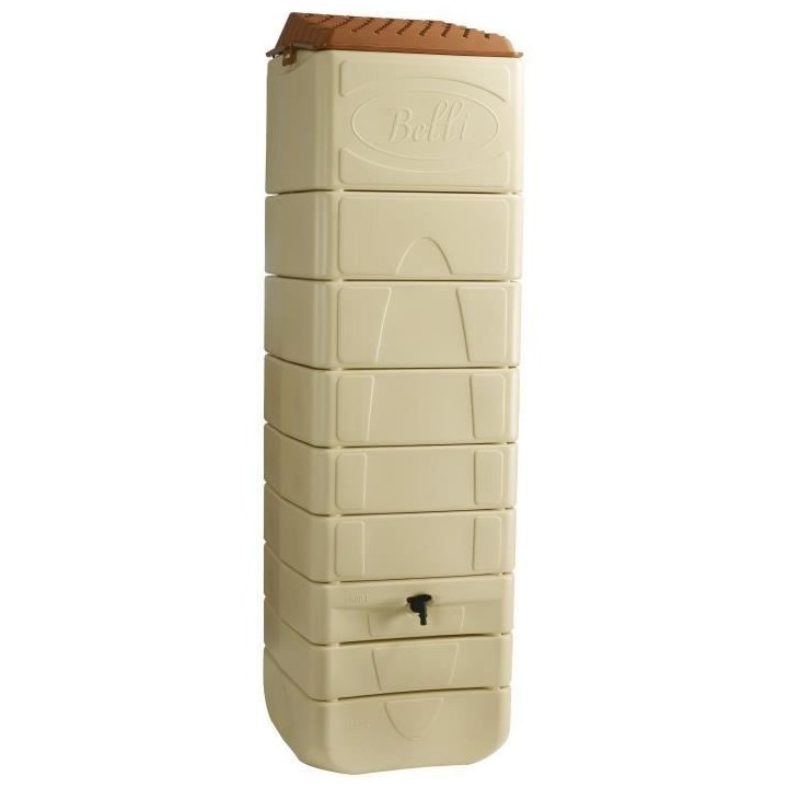 Récupérateur d'eau mural - BELLI - 650 L - Beige