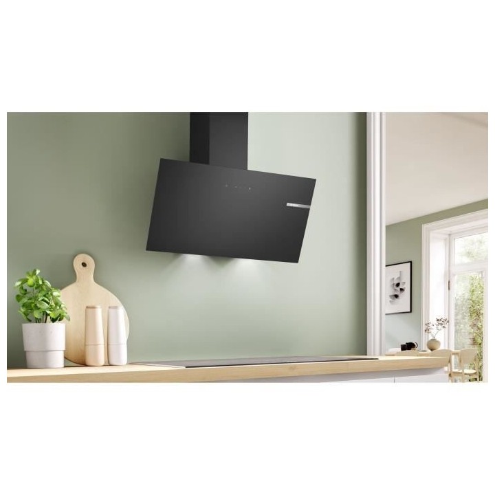 Hotte décor murale - BOSCH SER2 - DWK85DK60 Noir -  L: 790 mm x P: 32