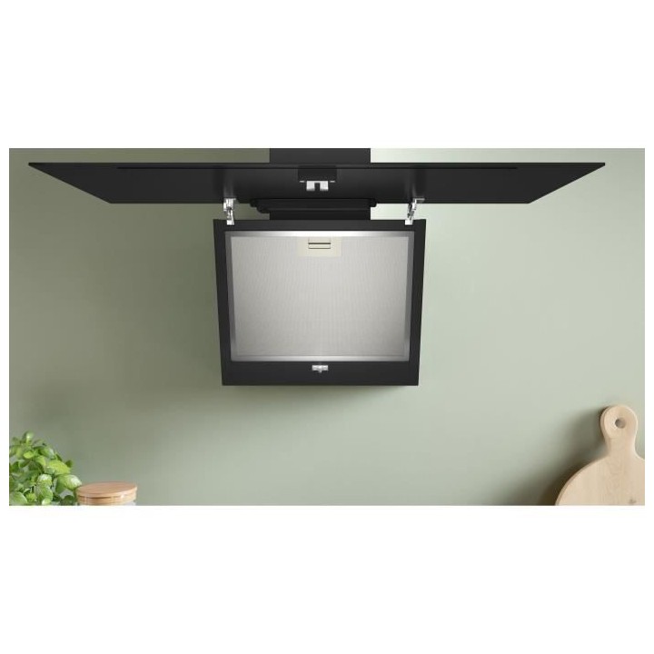 Hotte décor murale - BOSCH SER2 - DWK85DK60 Noir -  L: 790 mm x P: 32