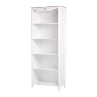 Bibliotheque enfant HARO - MDF et Pin Massif - Décor Chene et laqué