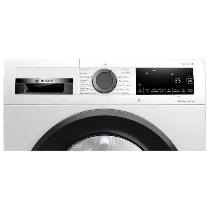 Lave-linge hublot BOSCH WGG24400FR SER6 9 kg - Induction - L59,8m - 14