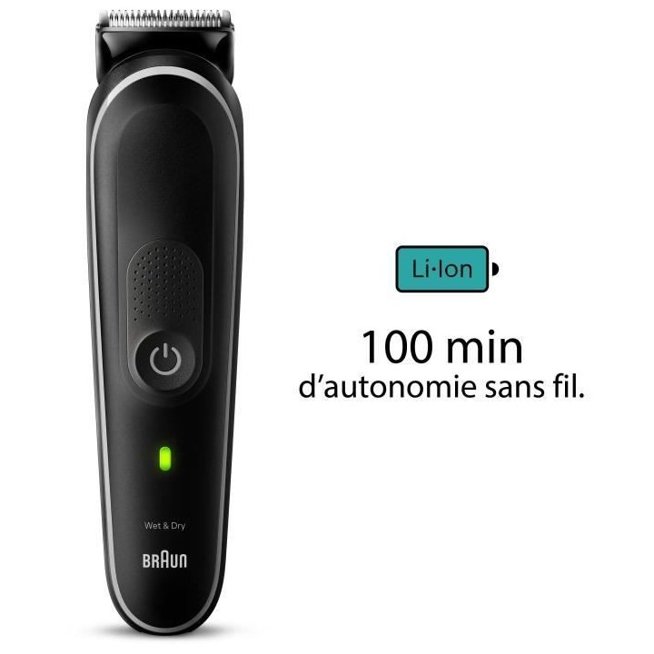 Tondeuse tout-en-un - BRAUN - Series 5 MGK5440 - 10 en 1 - Kit pour ba