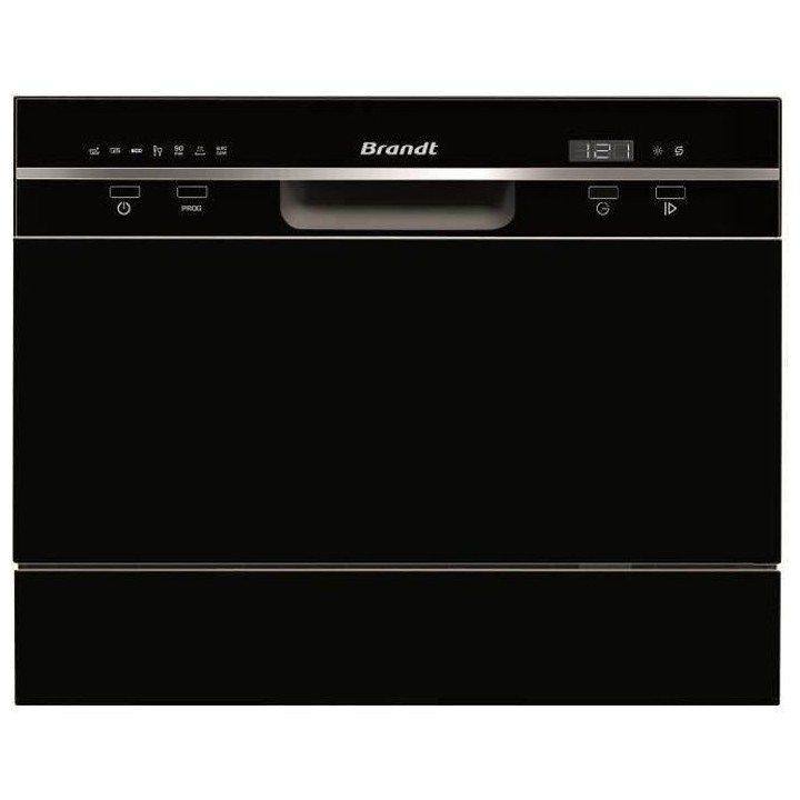 Lave-vaisselle compact pose libre BRANDT DFC6519B - Induction - 6 couv