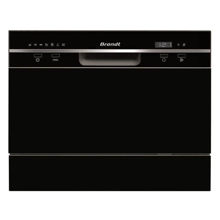 Lave-vaisselle compact pose libre BRANDT DFC6519B - Induction - 6 couv