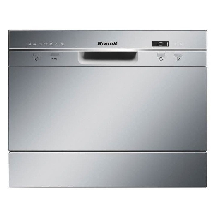 Lave-vaisselle compact pose libre BRANDT DFC6519S - Induction - 6 couv