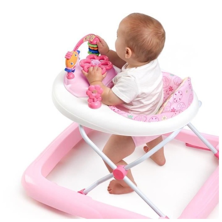 Trotteur BRIGHT STARTS JuneBerry Delight - Rose - a partir de 6 mois