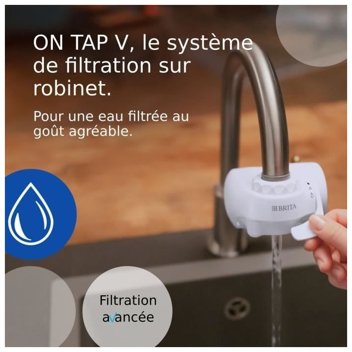 Pack 1 Filtre a eau - BRITA - ON TAP V - 600 L d'eau filtrée / 4 mois