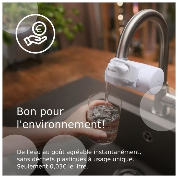 Pack 1 Filtre a eau - BRITA - ON TAP V - 600 L d'eau filtrée / 4 mois