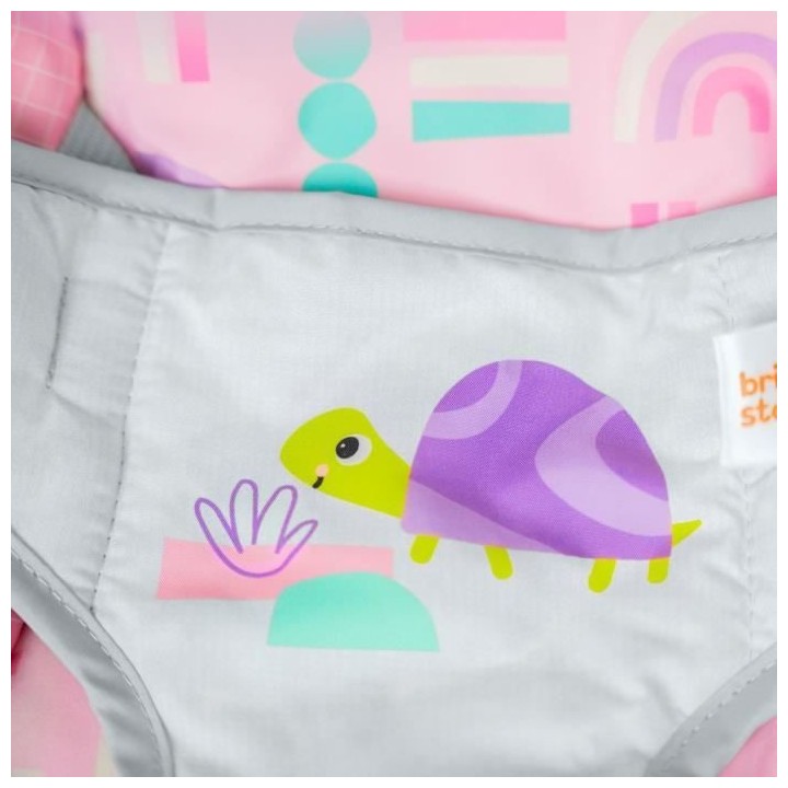 BRIGHT STARTS Transat pink paradise, vibrations apaisantes, jouets int