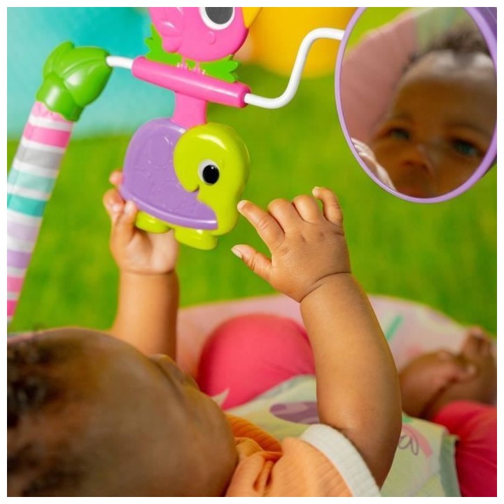 BRIGHT STARTS Transat pink paradise, vibrations apaisantes, jouets int