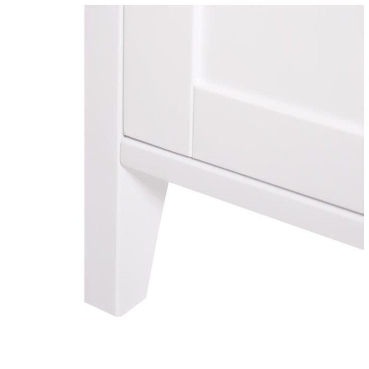 Armoire enfant HARO - MDF et pin massif - Décor chene et laqué blanc