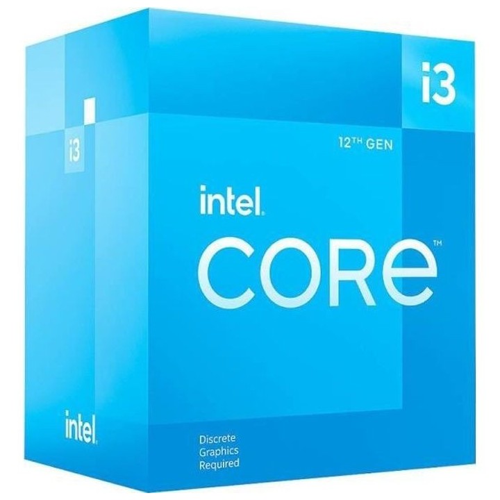 Processeur - INTEL - Core i3-12100F - 12M Cache, jusqu'a 4.30 GHz (BX8