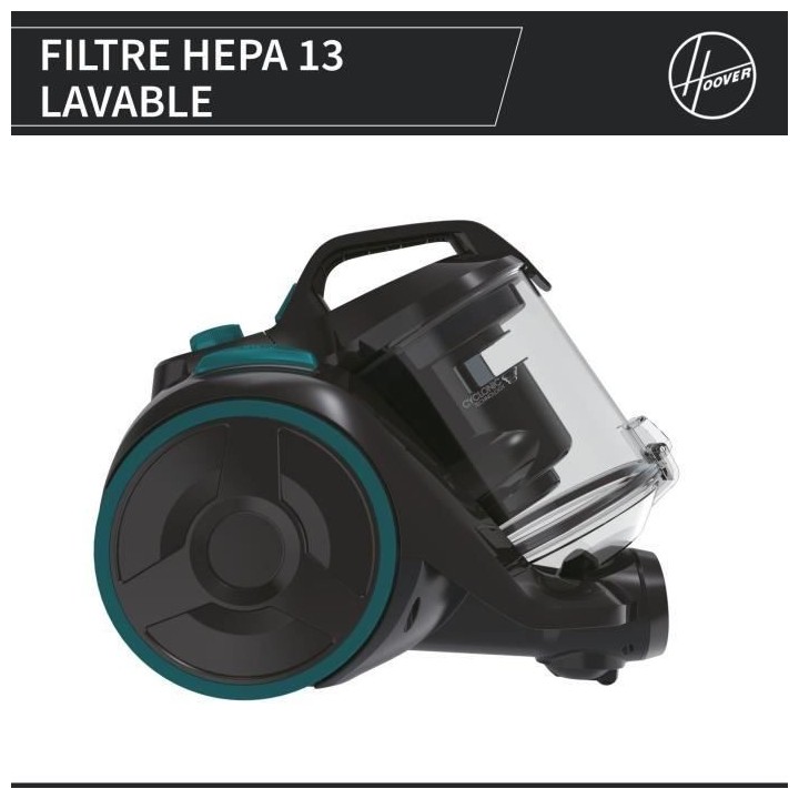 Aspirateur Traineau Sans Sac - CANDY CAF34HM - 800 W - Cassette 2,5 L