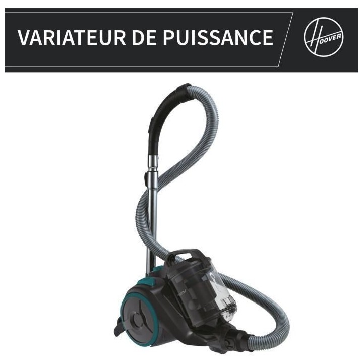 Aspirateur Traineau Sans Sac - CANDY CAF34HM - 800 W - Cassette 2,5 L