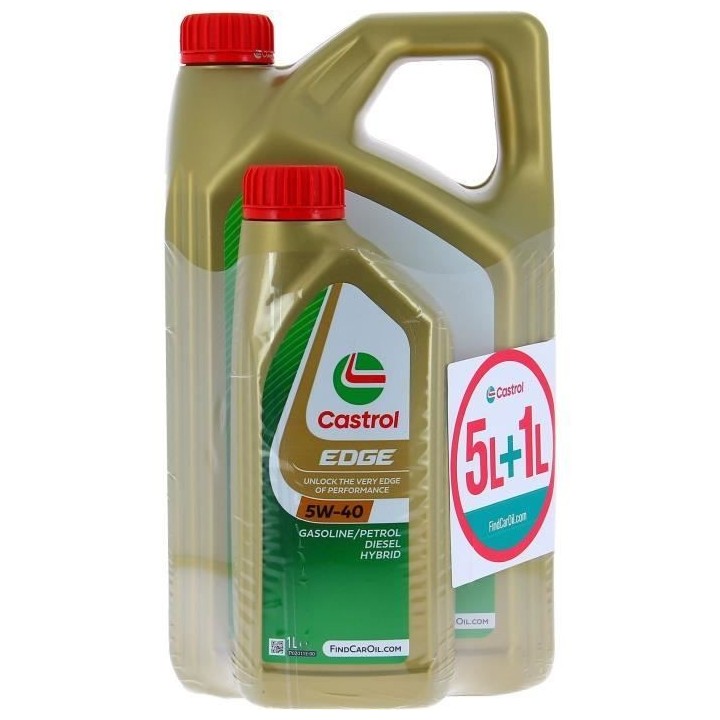 Huile Moteur - CASTROL EDGE - 5W-40 - 5L+1L - 057326